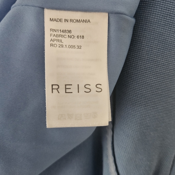 Reiss April Sapphire Fit and Flare Dress Size 6 - Picture 8 of 9